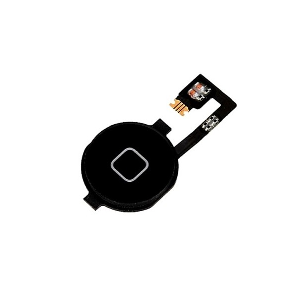  iPhone 4 : Bouton noir et nappe home - pièce détachée 