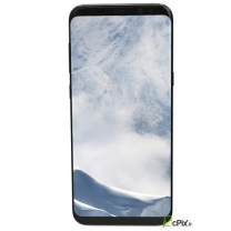 Vue de face de l'écran avec son châssis argent polaire Samsung Galaxy S8 SM-G950F