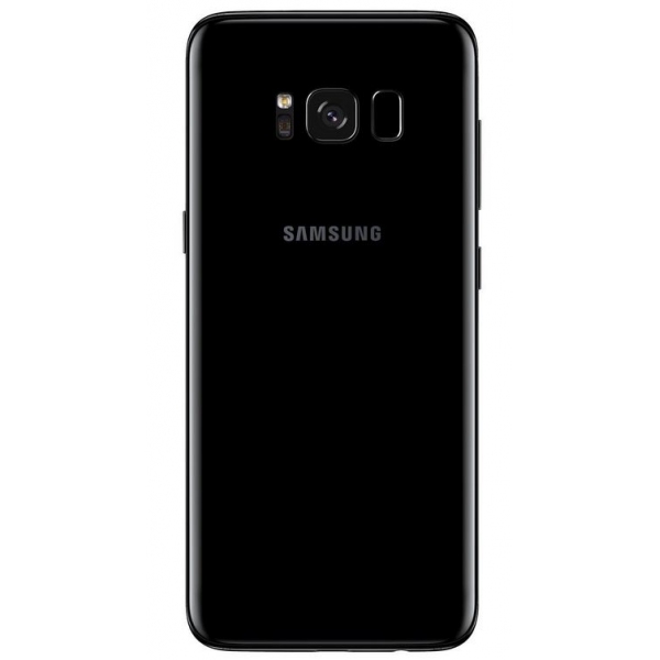 VITRE ARRIERE SUR CHASSIS Samsung Galaxy S8 PLUS G955  NOIR CARBONE VITRE AR 