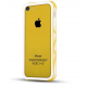 IPhone 5C : Bumper ITSKINS à double protection Blanc / Jaune ARRIERE
