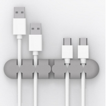 Support adhésif porte range câbles USB