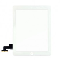  iPad 2 : complet : Vitre tactile blanche avec bouton home, adhésifs 