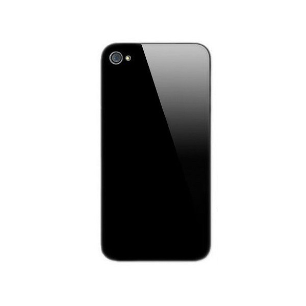  iPhone 4S : Vitre arrière noire sans logo - face