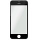  iPhone 5 / 5S / 5C : Vitre seule noire - pièce détachée 