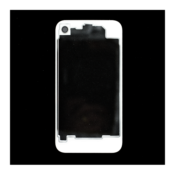 iPhone 4 : Vitre arrière transparente et blanche- pièce détachée 