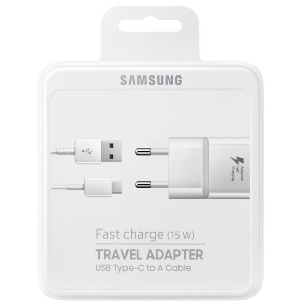 Chargeur USB 15W Charge Rapide Original Samsung - Blanc - Français