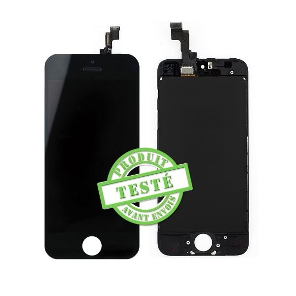 iPhone 5S : Ecran noir LCD et vitre tactile