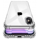 iPhone X, XS : Coque silicone TPU transparente, angles renforcés