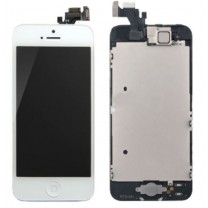 iPhone 5 : Complet Ecran Blanc Vitre + LCD + Caméra + Home assemblé - pièce détachée 
