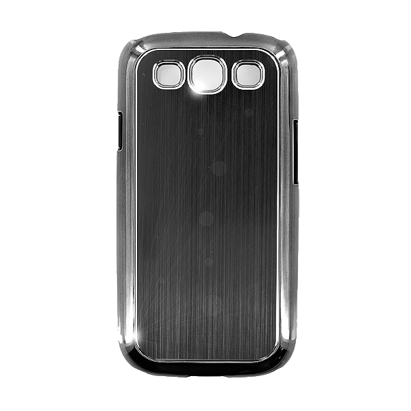  Samsung Galaxy S3 et S3 4G : coque noire brossé - accessoire 