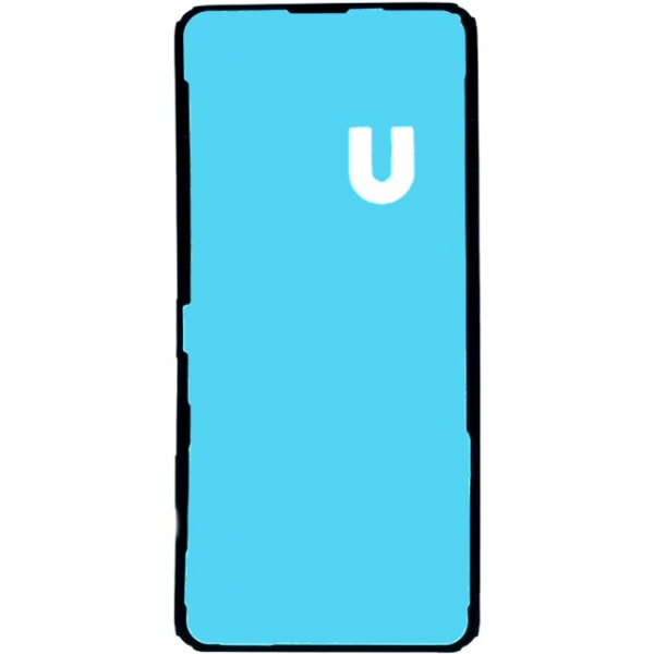 Vitre arrière iPhone XR Bleu- Avec logo + Adhésif