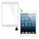iPad mini / mini 2 : Vitre tactile complète, blanc