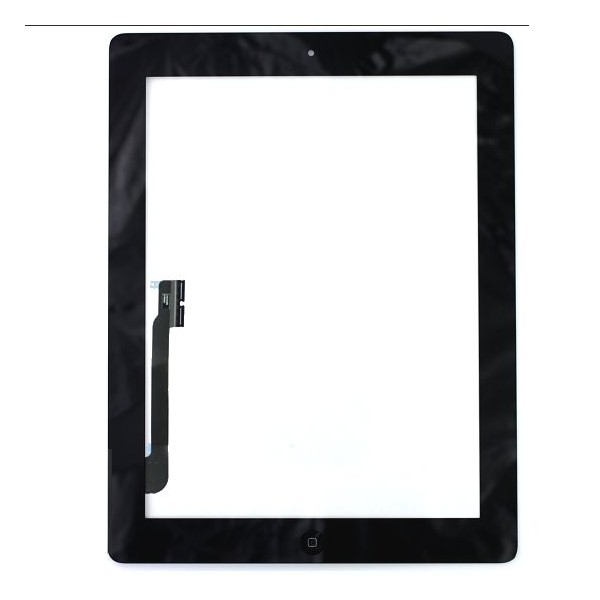 réparation iPad 3 : Complet : Vitre tactile noire avec bouton home