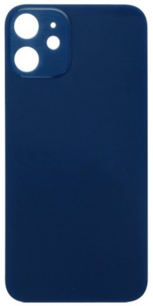 Vitre arrière neuve iPhone 12 Pro Bleu Version BIG HOLE