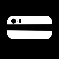 iPhone 5S : Vitres arrières haut bas blanches