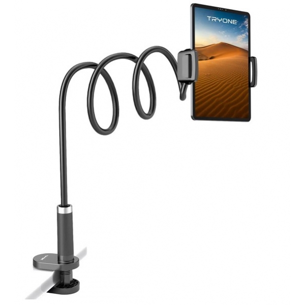 Support Tablette avec col de Cygne Flexible à 360 ° Support Tablette Réglable Multifonctionnel pour iPad iPhone Series/Tablettes Samsung/Mediapad/Kindle et Plus Support ipad Lit 