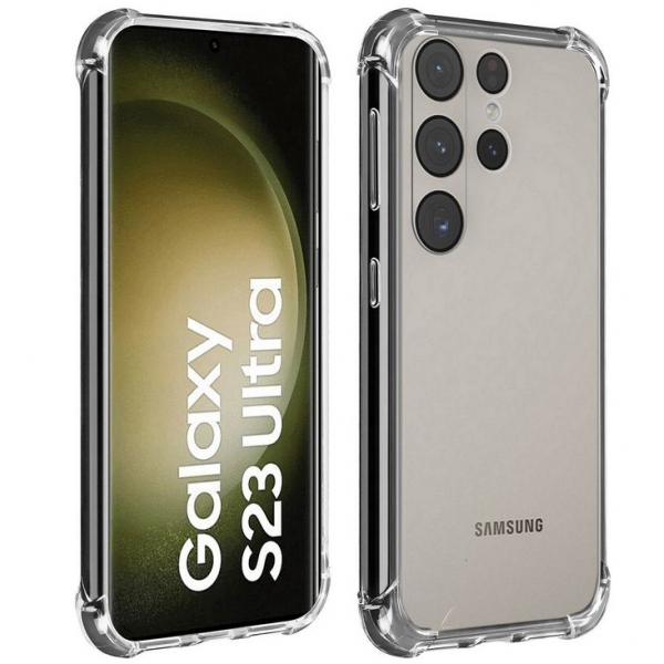 Coque pour Samsung Galaxy S23 ULTRA - Antichoc Protection TPU Souple  Transparent Phonillico®