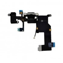  iPhone 5 : Connecteur de charge lightning noir - pièce détachée 