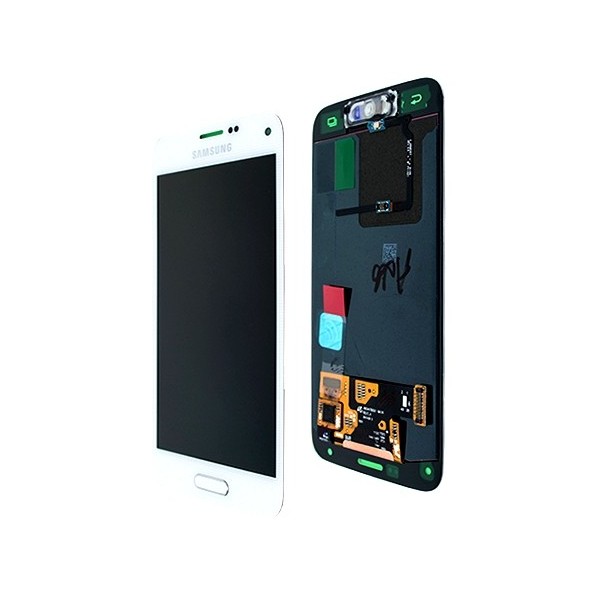 Samsung Galaxy S5 Mini G800F : Ecran complet Blanc tactile et Lcd