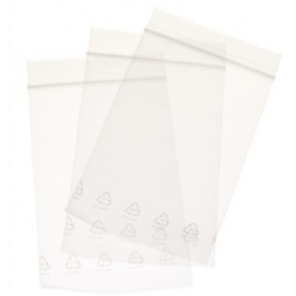 100 Sachets refermables 80x120mm Transparents