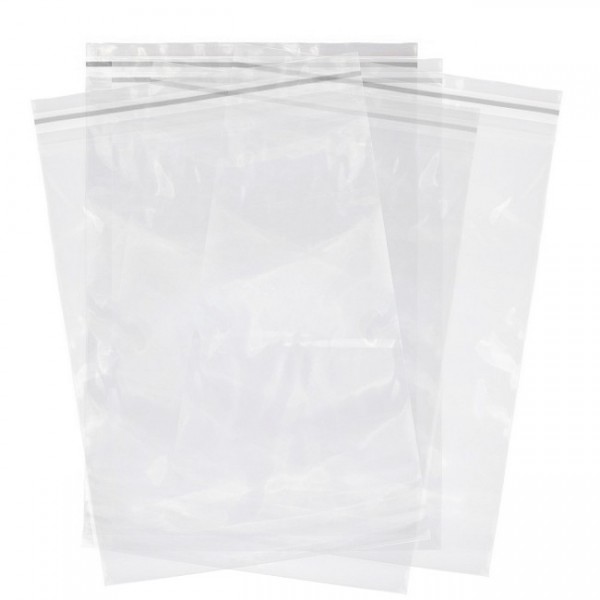100 Sachets refermables 40x60mm Transparents
