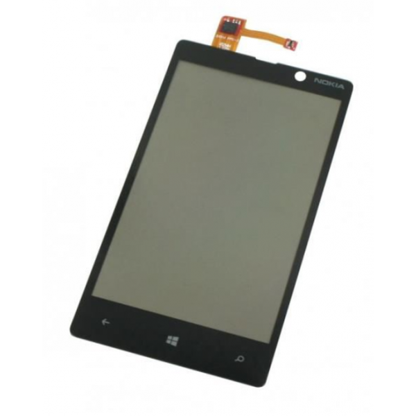 Nokia Lumia 820 : Vitre tactile noire SEULE - pièce détachée