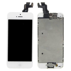  Ecran Complet blanc iPhone 5C (comprenant la Vitre tactile + LCD + Camera + Home assemblé) - pièce détachée 