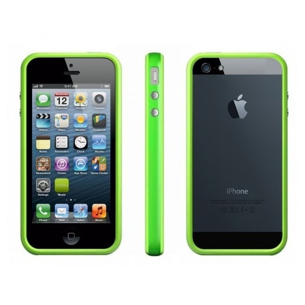 iPhone 5 / 5S / SE : Bumper -vert