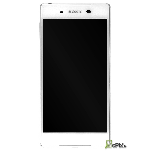 Vue de face Ecran complet blanc Sony Xperia Z5 E6603 et E6653