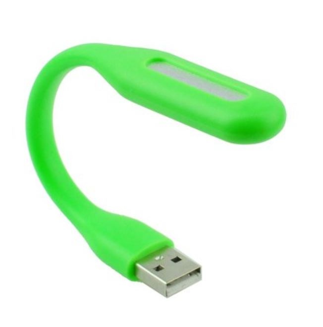 Sans Marque Mini lampe, LED Light Flexible USB, de Nuit, au Bureau, pour pc  portable Vert à prix pas cher