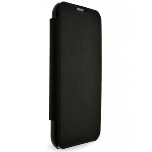 Galaxy Note 2 : Etui cover intégral noir - accessoire