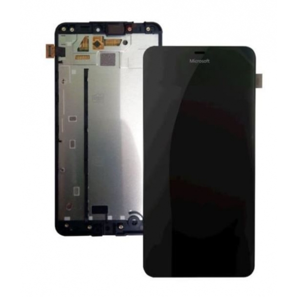Microsoft Nokia Lumia 640 : Ecran noir avec vitre tactile sur châssis 