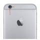 iPhone 6S : lentille verre caméra arrière avec bague Noire