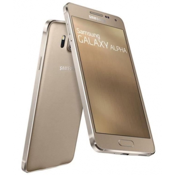 Ecran Samsung Galaxy Alpha SMG850F Vitre tactile Or LCD GH9716386B