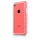 IPhone 5C : Bumper ITSKINS à double protection Blanc / Rose ARRIERE