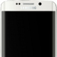 Ecran Complet Samsung Galaxy S6 Edge SM-G925F Blanc (vue sur caméra avant)