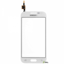 Galaxy Core 4G SM-G386F : Vitre tactile blanche 