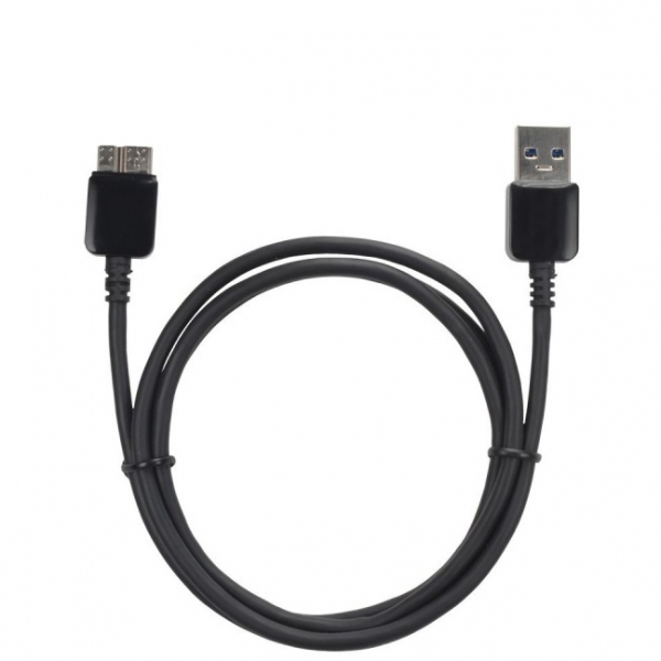 Câble Noir USB 3 pour Samsung Galaxy S5 et Note 3