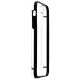 IPHONE 5 / 5S / SE : Coque bumper transparente et noir semi rigide -tranche
