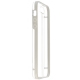  IPHONE 5 / 5S / SE : Coque bumper transparente et blanc semi rigide -tranche