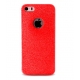 iPhone 5 / 5S / SE : Coque de protection couleur rouge pailletée