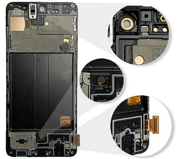 Pièce détachée : la vitre tactile et son écran pour réparer le Samsung Galaxy A51