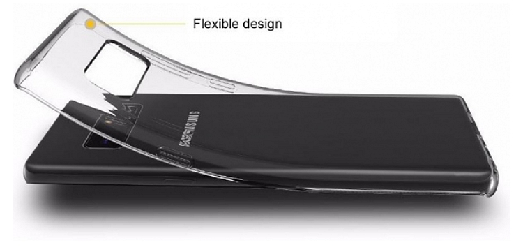 Galaxy Note8 SM-N950F : Coque transparente souple TPU silicone