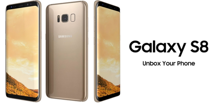 Vitre arrière doré Gold- Galaxy S8 Officiel Samsung 