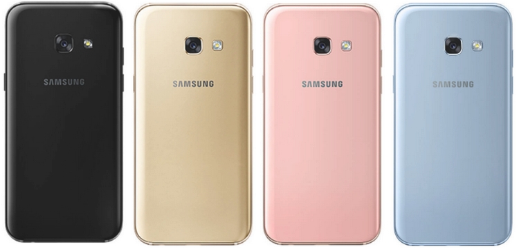 Vitre arrière Galaxy A3 2017 SMA320F Or  Pièce Officielle Samsung